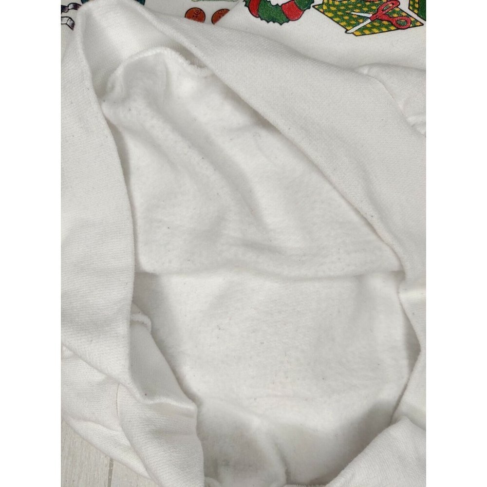 Vintage Ugly Christmas Sweater Adult Medium Long Sleeve Sweatshirt Holiday USA - Picture 10 of 12